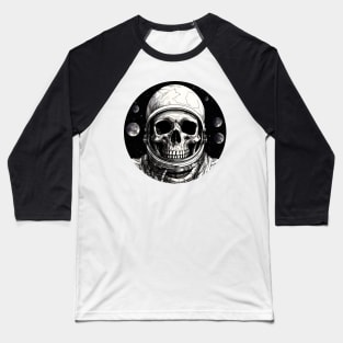 Dead astronaut skull Baseball T-Shirt